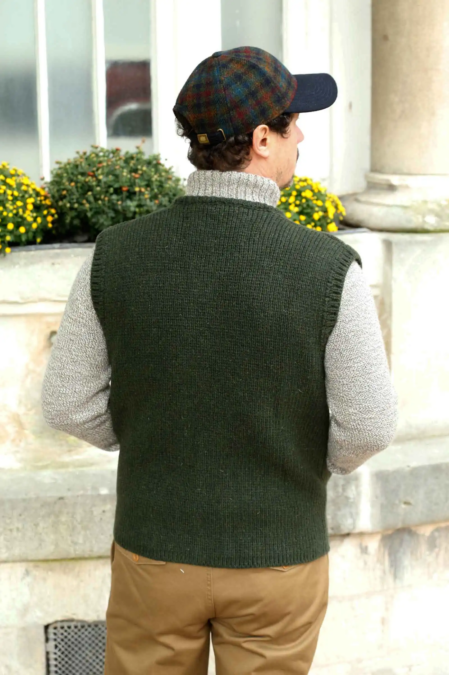 FOLK81 – GILET ZIPPE – Dark green