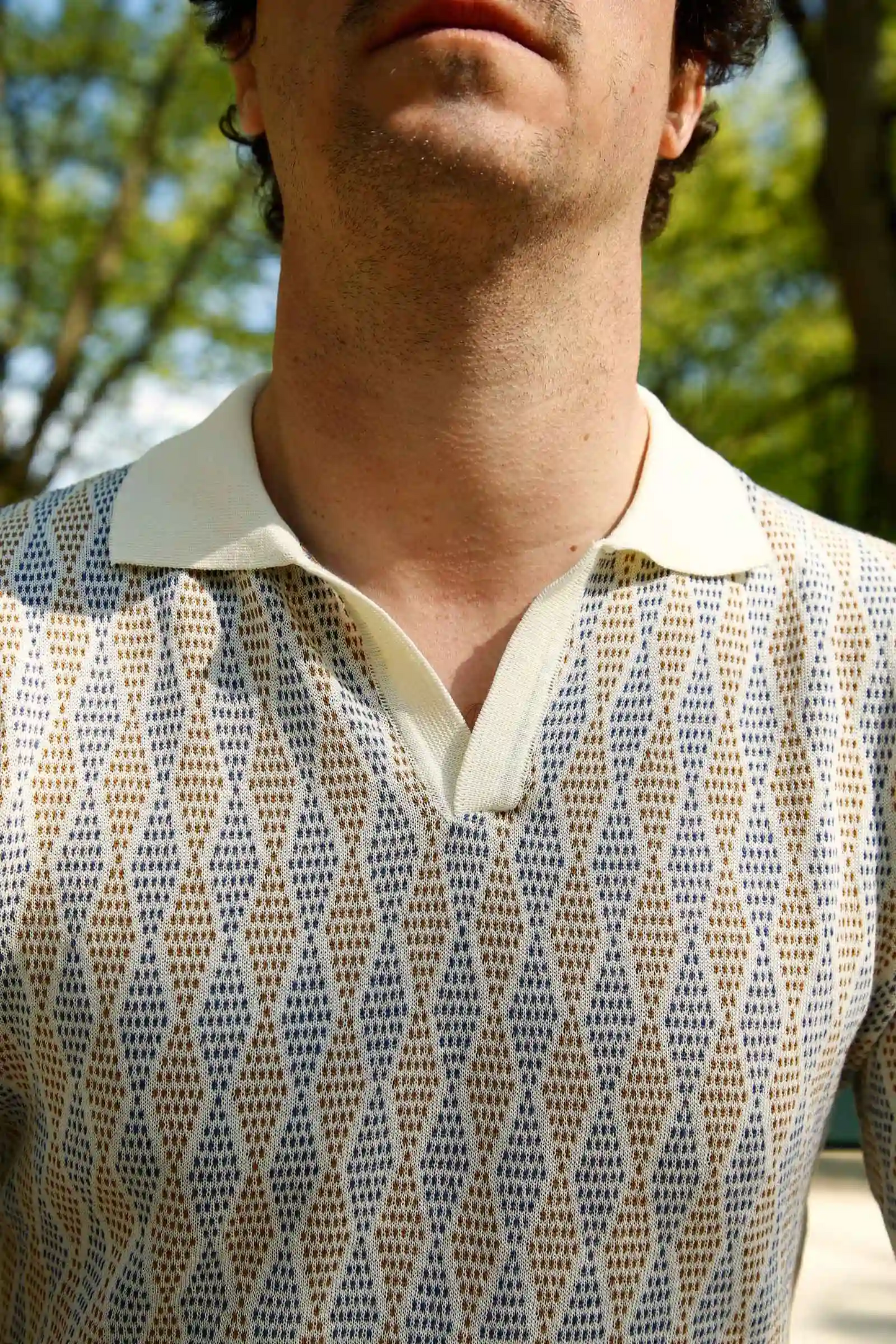 TEC J1 – NEO POLO – Ecru-orange-indigo